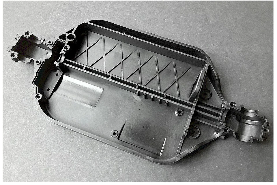 Vintage DTXC6974 Main Chassis Duratrax 1/18 Vendetta SC New from parted out kit - Image 1 of 1