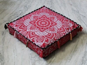 Indian All Size Square Home & Garden Floor Pillow Case Cushion Cover Dog Beds US - Picture 1 of 121