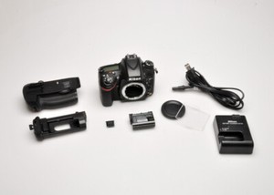 Nikon D610 DSLR 24 MP Full-Frame digital camera body,  Grip, EX + condition