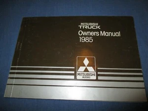 1985 MITSUBISHI TRUCK PICKUP OWNERS MANUAL NEW NOS - Bild 1 von 1