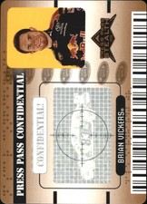 2009 Press Pass Stealth Confidential Classified Bronze #PC22 Brian Vickers