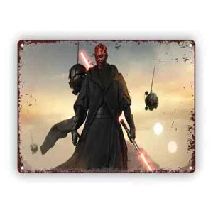 star wars metal sign vintage style for collector room darth maul - Picture 1 of 6
