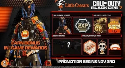 Call of Duty Black Ops 7 - (Promoción Little Ceasars) - / Legítimo en juego Foto 1 de 3