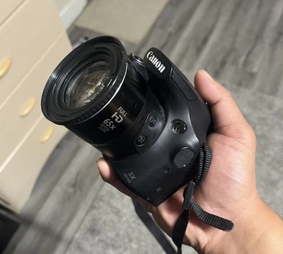 Canon PowerShot SX60 HS 16.1MP Digital Camera Black - Image 1 of 4