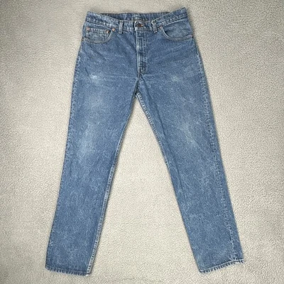 Pantalones de mezclilla Levi's 506 de colección años 90 para hombre 36x34 azul pierna recta ajuste cómodo hechos en EE. UU. Foto 1 de 4