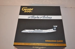 NEW GEMINI 200 ALASKA AIRLINES BOMBARDIER Q400 G2ASA252 AIRPLANE 1:200 SCALE - Picture 1 of 7