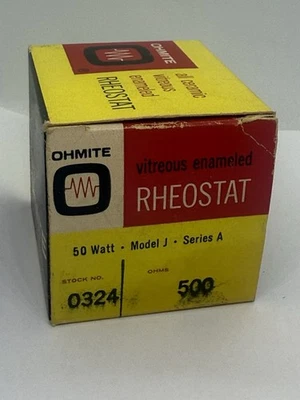 Reóstato Ohmite 50 vatios modelo J 0324 Foto 1 de 4