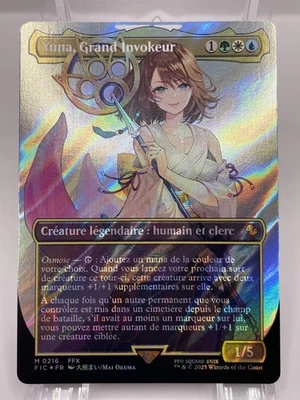 Magic: The Gathering Yuna,Grand Invokeur French Final Fantasy collaboration MTG - Image 1 of 4