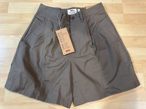 Pantalones Cortos Fjallraven Vardag Para Mujer Curvos Cintura Alta EU 36 US 4 Senderismo NUEVO Beige - Imagen 1 de 7