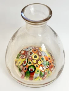 Antike Böhmische Kunst Glas Millefiori Glasflasche - Bild 1 von 5