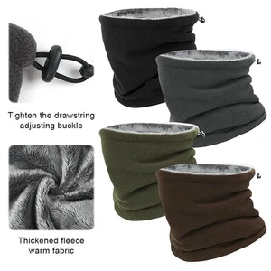 Polar Fleece Neck Gaiter Sport Face Mask Outdoor Winter Warm Hat Cycling Scarf - Picture 1 of 17