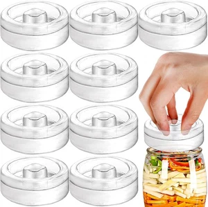 Yesland 9 Pack Fermentation Glass Weights with Easy Grip 7 oz(200g), Clear - Picture 1 of 6