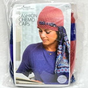 Annie's Caring Crochet Moda Quimio Gorras Kit con Hilo y Bufanda - Nuevo - Imagen 1 de 5