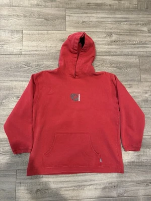 Sudadera con Capucha Pullover Vintage Y2K Surf Skate Quiksilver Logotipo Central Roja M Foto 1 de 4
