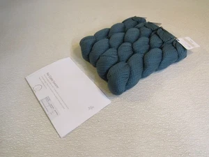 Hilo de algodón azul cielo peinado verde azulado 4 madejas 150 yardas cada una - Imagen 1 de 8