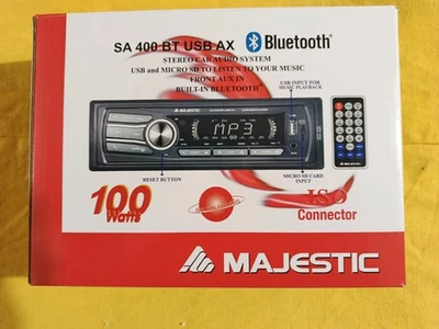Autoradio Majestic SA 400BT USB AX    mechaless  con telecomando - Immagine 1 di 4