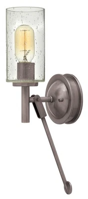Hinkley Lighting 3380 Collar 1 Luz 16-3/4" Alto Aplique de Pared - Níquel Foto 1 de 4