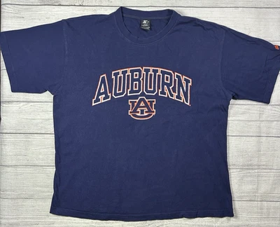 Vintage Auburn Tigers T-Shirt Size XL Navy University Starter Football - Image 1 of 4