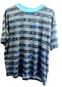 Camicia surf vintage AKA Bay Sportswear anni 90 uomo/ragazzo "Quicksilver" SS taglia MED grigia - Foto 1 di 6