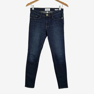 FRAME Le Skinny de Jeanne Jeans Size 27 Low Rise Denim in Norris Dark Wash - Picture 1 of 12