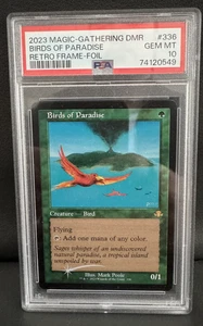 MTG -PSA 10 GEM MINT - Birds of Paradise Retro Frame Foil - Dominaria Remastered - Bild 1 von 2
