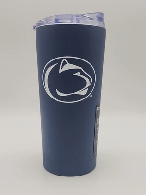 Vaso con capa en polvo Logo Brands Penn State Nitanny Lions 20 oz con tapa deslizante - NUEVO Foto 1 de 4