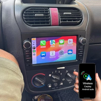 NHOPEEW 64GB Android 15 Autoradio GPS Navi Carplay Für Opel Corsa C Combo Tigra Twintop