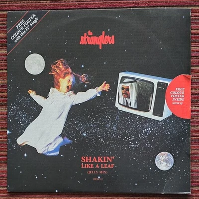 STRANGLERS SHAKIN' LIKE A LEAF 3-TRACK 12 INCH UK SINGLE WITH FAB POSTER - Image 1 of 2