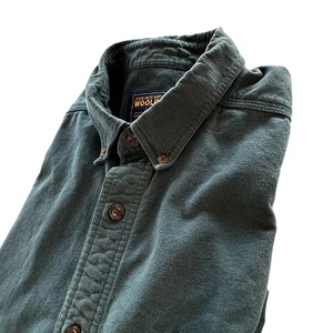 Woolrich Chamois Flanellhemd Herren Größe XL Grün Baumwolle Langarm - Bild 1 von 8