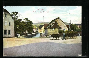 Bad-Orb, Ansichtskarte, Partie an der Orbbach 1913 - Picture 1 of 2
