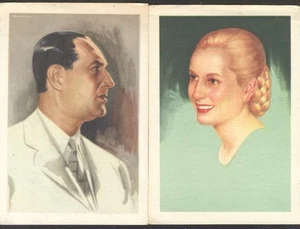 Eva Peron Evita & Juan Domingo Peron x 2 Karten Peronismus 6 1/4" x 4 sehr schönes Lot - Bild 1 von 2