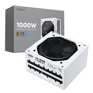 Vetroo 1000W Gaming Power Supply ATX 3.1  PCIE 5.1 Full Modular 80 plus Gold PSU - Picture 1 of 9