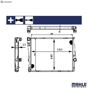 KÜHLER MOTORKÜHLUNG CR 455 000S FÜR BMW N46B20E/B20CC 2.0L 4cyl 3 SERIES 2.5L - Picture 1 of 20