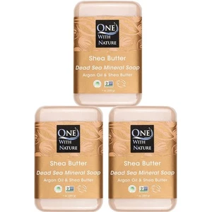 One With Nature Dead Sea Mineral Shea Butter Soap with Argan Oil 7oz Bar... - Picture 1 of 6