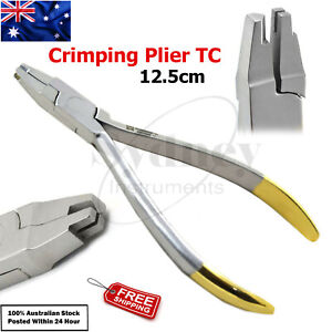 Orthodontic Crimpable Arch wire Placement Dental Hook Crimping Plier TC 