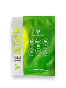 Te Detox Vitalhealth (1 One envelope) Make A Gallon, Vegan,Organic, Herbal Tea. - Picture 1 of 4