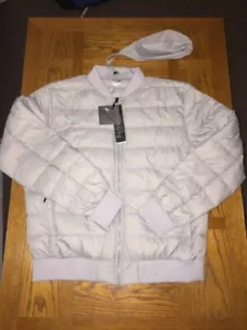 MENS LARGE 32 Degrees Heat Down Jacket Weather resistance GREY Full ZIP NEW - Picture 1 of 6
