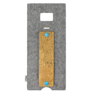 Universelle Ladetasche LUIS für Smartphones - Farbe hellgrau – azur - Bild 1 von 6