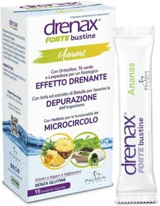 Drenax INTEGRATORE PER DRENARE  ANANAS PER RITENZIONE IDRICA  200 g 15 bustine-- - Foto 1 di 12