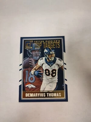 2016 Donruss Peyton Manning Top Targets #4 Demaryius Thomas/Peyton Manning (PWE) - Image 1 of 2