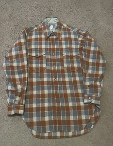 Pendleton Plaid Wool Flannel Shirt Men size 15   USA Made - Picture 1 of 9