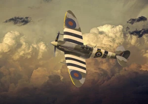 Supermarine Spitfire mkvb bbmf canvas prints various sizes free delivery - Picture 1 of 1
