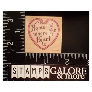 SELLOS DE GOMA ESTAMPIDA A744C HOME IS WHERE THE HEART IS SAY #T30 - Imagen 1 de 2