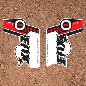 Fox 32 2014 FORK Stickers Decals Graphics Mountain Bike Down Hill MTB red - Picture 1 of 1