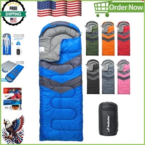 Ultralight Camping Sleeping Bag for All Ages - Waterproof & Compressible Gear - Picture 1 of 10