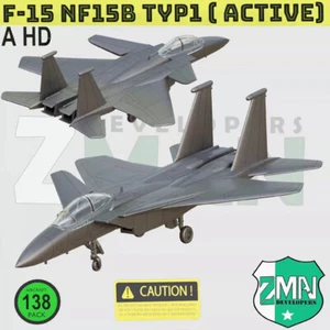 1/72 F15B-STOL-MTD Agile Eagle Vector Thrust Unpainted Assembly Model 3D Printed - Picture 1 of 6
