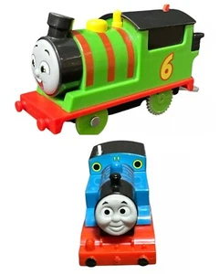 2 Thomas & Friends Motorized Thomas & Percy Battery-Powered Engine Train Mattel - Picture 1 of 13