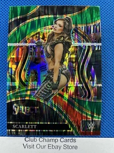 2024 #271 Scarlett Panini Select WWE Ringside Green Flash Prizm - Picture 1 of 2