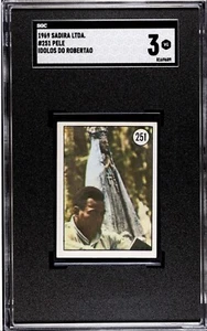 1969 Editora Sadira Colecao Idolos Do Robertao #251 Pelé Pele HOF w/ Jesus SGC 3 - Picture 1 of 2