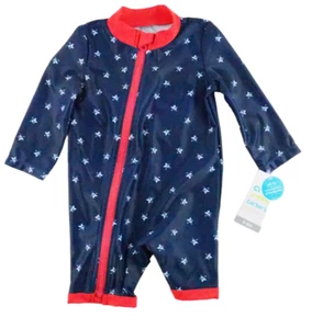 Traje de baño Child of Mine de Carter's 3 - 6 Mths azul y rojo con estrellas - Imagen 1 de 6